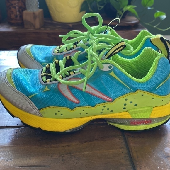 Newton Terra Momentum Running Blue Lime Women Training Sneakers Size 7 - Picture 7 of 13
